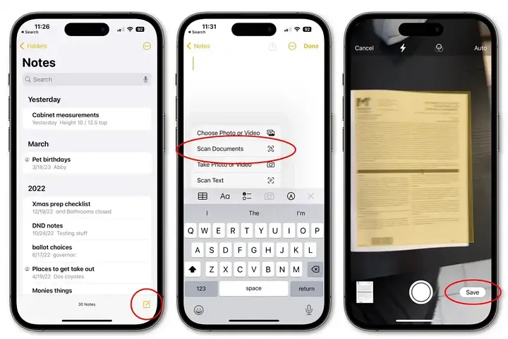  Notes App Document Scanner